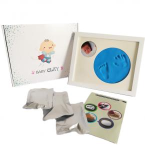 Newborn Baby Handprint And Footprint Photo Frame Kit With Safe For Baby-AZY17-10CSY